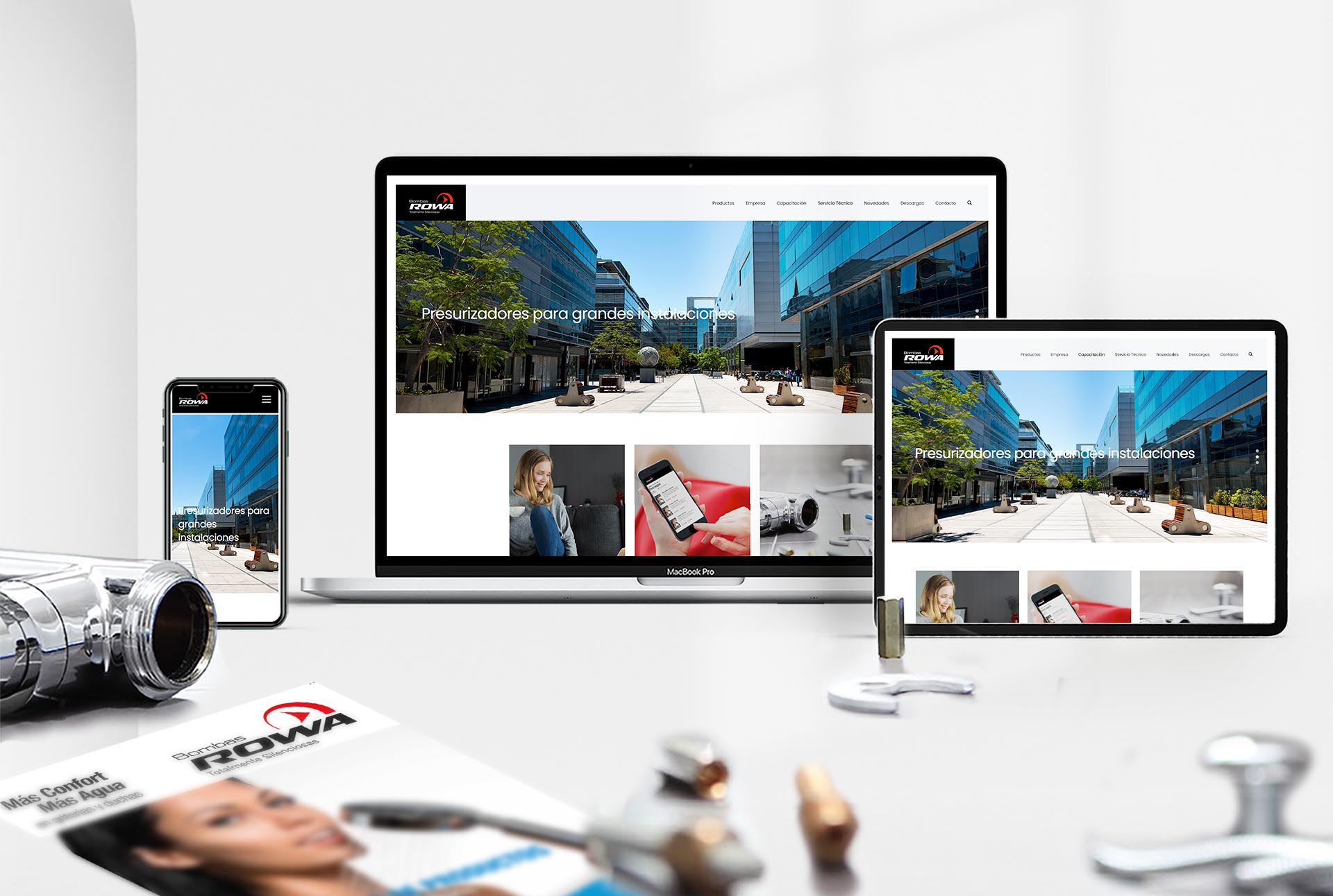 Sitio web de Rowa